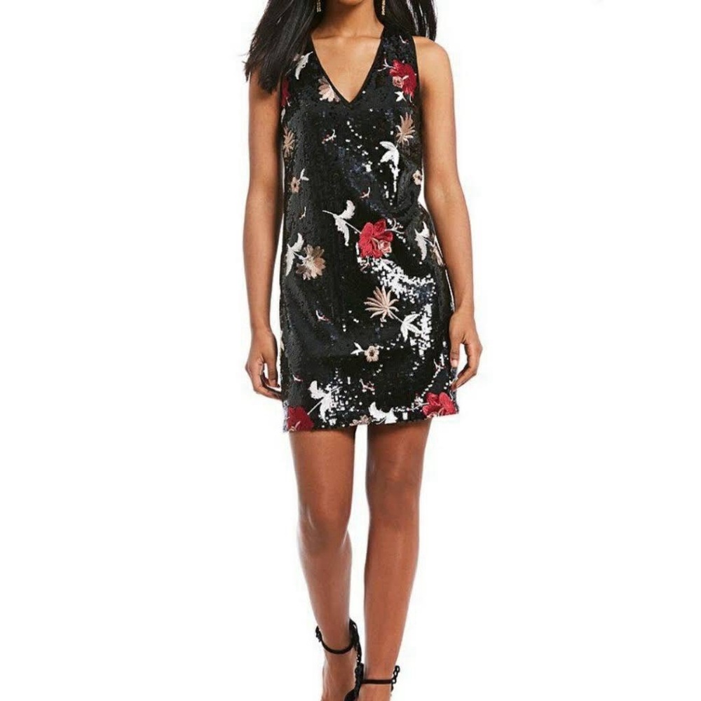 Sequin shift dress